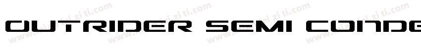 Outrider Semi Condensed字体转换